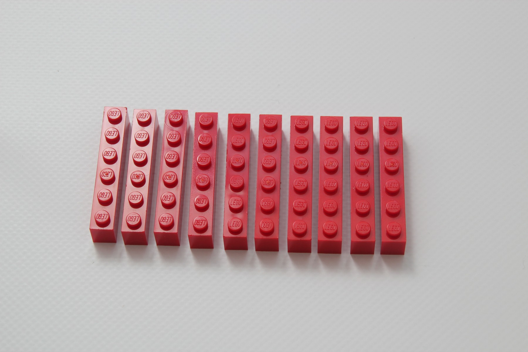 LEGO Stein 1x6 (10er Pack) ROT | Bild 1