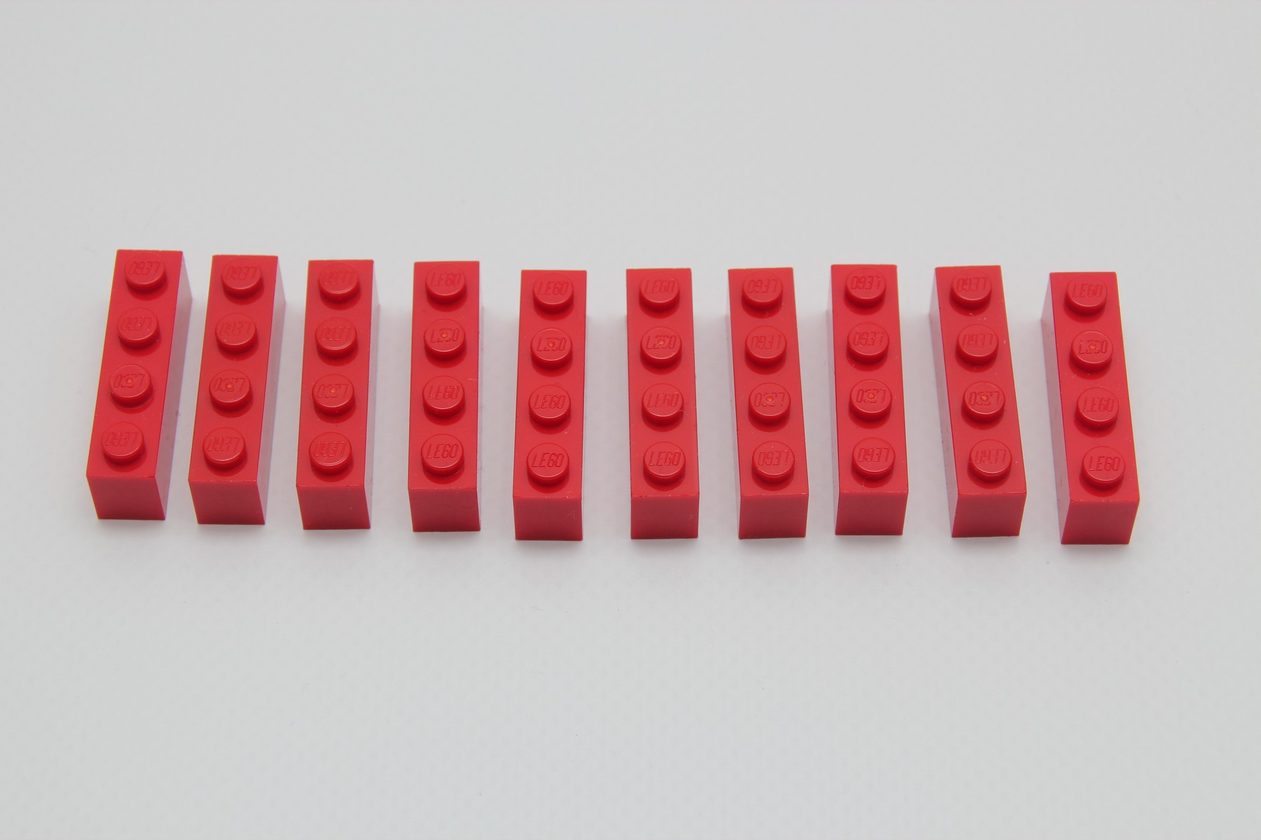 LEGO Stein 1x4 (10er Pack) ROT | Bild 1