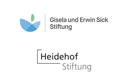 Logos der Gisela und Erwin Sick Stiftung und der Heidehof Stiftung