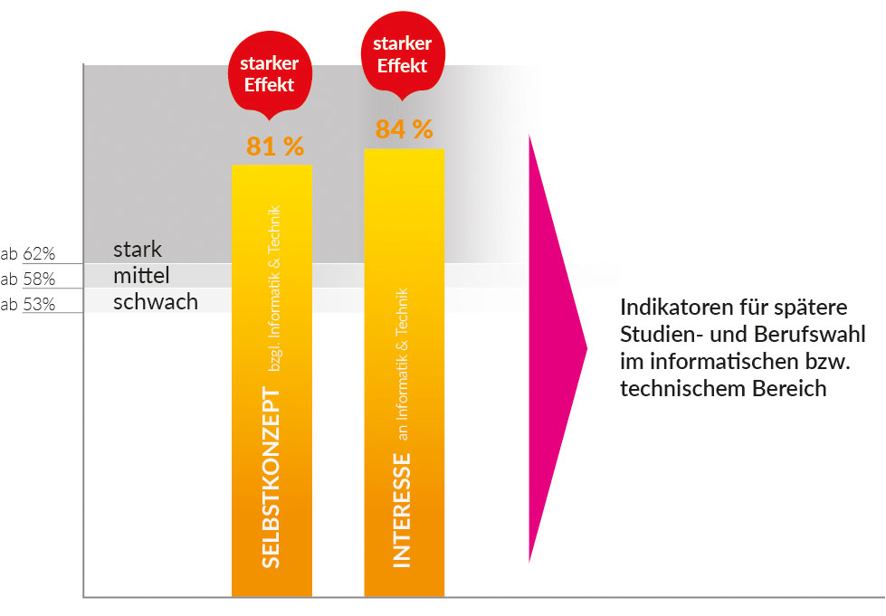 Grafik Selbstkonzept und Interessse der Teilnehmer