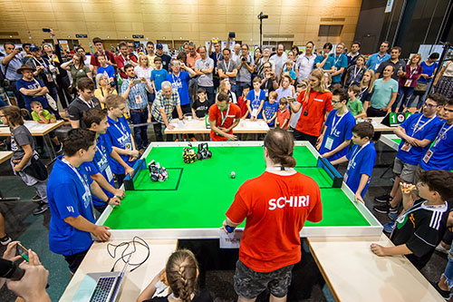 Roboter-Fußball beim Deutschlandfinale 2019