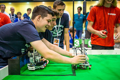 Roboter-Fußball beim Deutschlandfinale 2020